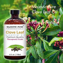 Majestic Pure Clove Essential Oil - Pure and Natural, Therapeutic Grade Clove Oil - 4 fl oz