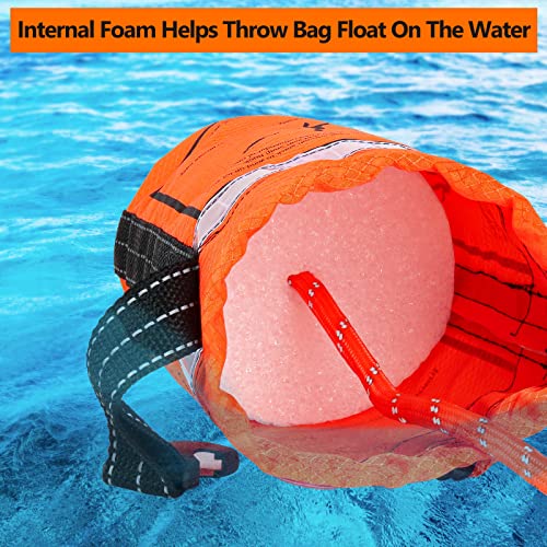 Zixar Water Rescue Throw Bag with 70 Feet of Rope in 3/10 Inch Tensile Strength Rated to 1844lbs, Throwable Device for Kayaking and Rafting, Safety Equipment for Raft and Boat