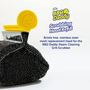 Scrub Daddy BBQ Daddy Grill Brush Head Refill - Bristle Free Steam Cleaning Scrubber for BBQ Daddy Grill Brush - Grill Cleaning Brush Attachment with ArmorTec Steel Mesh for Grill Grates (1 Count)