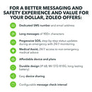 ZOLEO Two-way Satellite Communicator – Global SMS Text Messaging & Email, Emergency SOS Alerting, Check-in & GPS Location – Android iOS Smartphone Accessory