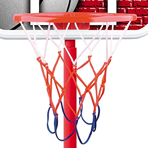 Kids Basketball Hoop Stand System Indoor Outdoor Portable Basketball Training Playing Adjustable Height 1.1m-1.6m