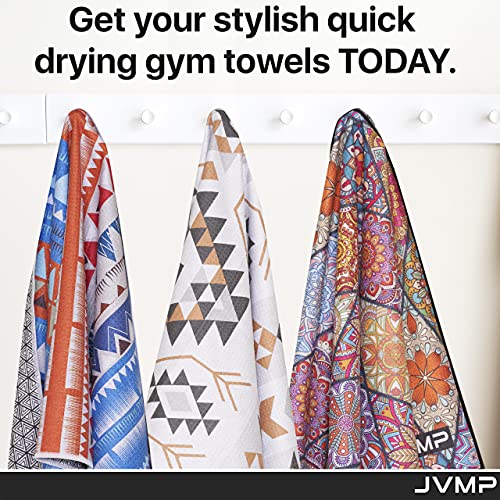 rant Print Microfiber Gym Towel - Super Absorbent & Quick-Drying - Ultra Soft, Double-Sided Sports Towel with Eye-Catching Designs - Compact & Lightweight - Ideal for Yoga, Travel, and Active Lifestyles (Blue)