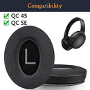 SOULWIT Cooling Gel Ear Pads Cushions Replacement for Bose QuietComfort 45 (QC45)/QuietComfort SE(QC SE) Over-Ear Headphones, Earpads with High-Density Noise Isolation Foam - Black