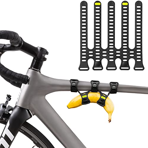 【Bone】Bike Strap Plus Universal Top Tube Handlebar Bike Strap Holder for waterbottle, raincoat, supplies, music speaker, Cycling Accessories Strap for Mountain Road Bike, Camping accessories for diameters 22-88mm