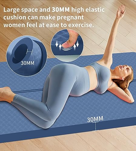 Gaiam Yoga Mat Premium Print Extra Thick Non Slip Exercise & Fitness Mat  for All Types of Yoga, Pilates & Floor Workouts, Sublime Sky, 6mm