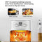 Air Fryer 10L Oilless AirFryer 2400W Electric Healthy Oven Cooker Large Capacity with Visible Cooking Window, Knob & Touch Control, Customerizable Cooking, Non-Stick Basket, Included Recipe
