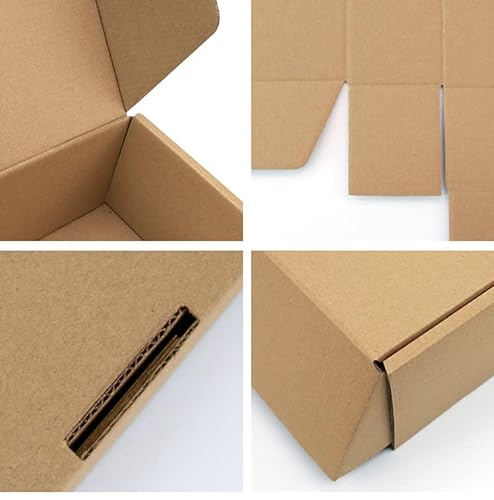 Corrugated Cardboard Shipping Boxes, 420x280x50mm Small Parcel Boxes, Packaging Mailing Boxes for Business, Posting, Small Packet Shipping, Storing or Gift(Pack of 5)