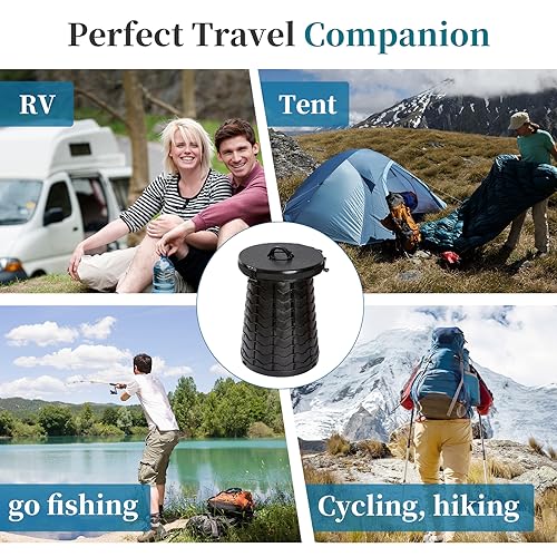 Portable Toilet Folding Camping Toilet, Portable Potty for Adults,  Telescoping Portable Seat for camping with Load Capacity 660 lbs, Porta  Potty for