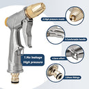 DERASL Garden Hose Gun,Spray Gun Garden Hose Nozzle 100% Metal with Adjustable Water Flow for Car Wash,Showering Pets and Watering Plant Pressure Washer Accessories