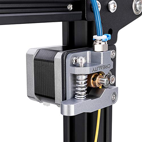 Creality Upgrade Extruder, All Metal MK-8 Extruder Feeder Drive Aluminum 1.75mm for Ender 3 Ender3 Pro/3V2 Ender 5 CR-10S Gray