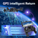 Contixo F22 FPV Foldable Drone with Camera for Adults, Kids, and Beginners - RC Quadcopter with 4K FHD Camera - Gesture Control for Selfie - GPS Auto Return - Follow Me - Carrying Case