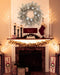 Christmas Wreath Door Wreath for Christmas – Champagne Advent Wreath with Christmas Baubles and Long Branches, Decorative Wreath Christmas Decoration Table Wreath, Diameter 40 cm