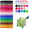 Laiaouay 25 Colors Filament Refills, 1.75mm Premium Filament for 3D Printer/, Each Color 16 Ft