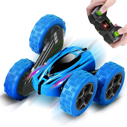 Remote Control Car RC Cars -TEKXDD Drift High Speed Off Road Stunt Truck, Race Toy with 2 Rechargeable Batteries, 4 Wheel Drive, Cool Birthday Gifts for Boys Ages 6+ Year Old Kids Toys