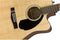 Fender CD-60SCE Solid Top Dreadnought Acoustic-Electric Guitar - Natural Bundle with Hard Case, Cable, Tuner, Strap, Strings, Picks, Austin Bazaar Instructional DVD, and Polishing Cloth