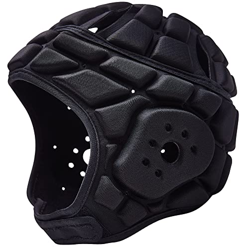 Legendfit Soft Padded Helmet for Rugby Flag Football 7v7 Adjustable Soccer Goalie Headguard Headgear Sports Goalkeeper Head Protection Kids Youth Adults