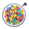 Fruity Loops Cereal Bowl Scented Soy Candle