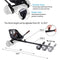 KKA Hoverboard seat Attachment for 6.5”-10” Hoverboard, go Kart Conversion kit, Accessory for self Balancing Scooter, Transform Your Hoverboard into a go cart, Black