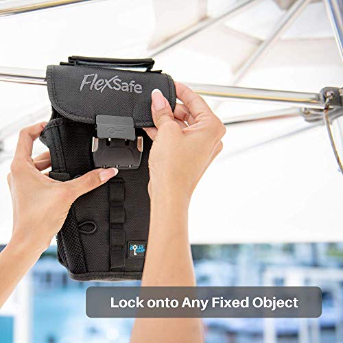 FlexSafe by AquaVault (As Seen on Shark Tank): Anti-Theft Portable Beach Chair Safe and Travel Vault. Packable, Lightweight & Slash Resistant. Use at the Beach, Pool, Waterpark, Cruise Ship, & More.