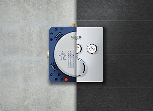 GROHE 29142000 Grohtherm Smart Thermostatic Trim with Control Module, Starlight Chrome