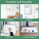 White Board Dry Erase, 16X12 Inches Double-Side Dry Erase Board for Wall, Portable Small Magnetic Whiteboard for Home Teaching Learning Working & Family Game. Includes 1 dry eraser, 8 dry erase markers, and 4 magnets