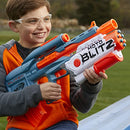 Nerf Elite 2.0 Motoblitz Blaster, 2 Blast Modes, Motorized 10-Dart Blasting & Airblitz 6 Darts at Once, 10 Dart Clip, 22 Elite Darts