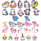 Shoes Charms Decoration & Wristband Bracelet 28 pcs unicorn pattern Shoes Charms Decoration Fits Compatible with Crocs Shoes Decoration DIY Party Christmas Halloween Party Gifts for Boy and Girl