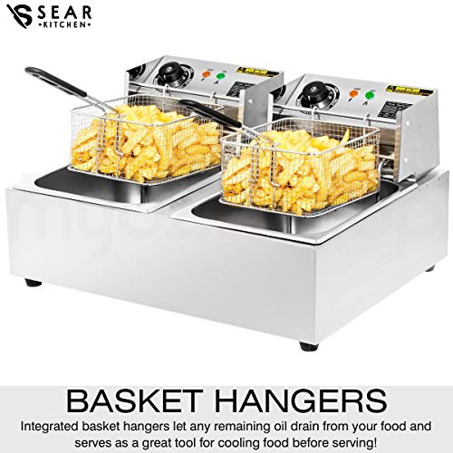 Commercial Deep Fryer Electric 20 Litre - Double Chip Fryer