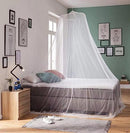 Zufio Mosquito Net for Bed, Extra-Long Bed Canopy for Girls 12.5M Coverage Mosquito Bed Net Essential Summer Netting Cover for Home Outdoor& Trip, White (White 1) (B-White L Size)