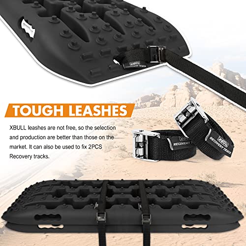 X-BULL Recovery Tracks 4x4 Recovery Boards Offroad 4wd Tracks 22046LBS/10000KG Stand for Automotive Accessories Tires and Wheels in the Sand Mud Snow(GEN 2.0 Black)