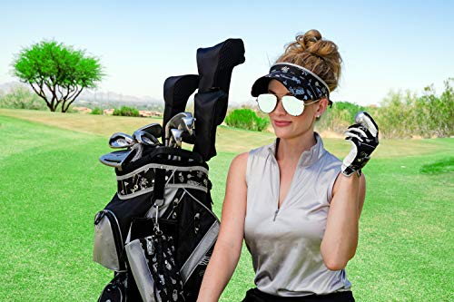 Golf Accessory Bag - Ladies Detachable Strap Golf Tee Bag - Multi Pocket Pouch Zipper Bag - Cross Body Carry All Organizer - Women's Accessories Bag, womens, ZB232 GOTTA GLOVE IT 2 ZIP BAG, ZB232, Gotta Glove It