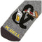 K. Bell Socks mens Food and Drink Casual Novelty Crew Socks, Pizza & Beer (Charcoal Heather), Shoe Size: 6-12