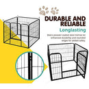 i.Pet 24" Large 8 Panel Pet Dog Playpen Rabbit Play Pen Playpens Fence Cage Cages Puppy Exercise Enclosure Crate Pets Barrier Portable Outdoor Indoor Run Gate Guinea Pig Heavy Panels Kennel