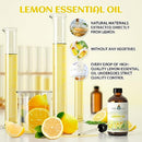 Lemon Essential Oil 4 Oz, Pure Lemon Oil for Home Diffuser Massage House Cleansing- 4 FL Oz