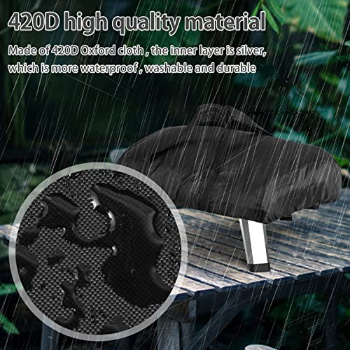 Pizza Oven Cover, Portable 420D Oxford Fabric Waterproof Heavy Duty Weather Resistant Outdoor Carry Cover Compatible with Ooni Koda 12/16 (S-16.1x24.8x6.3inch)