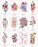 36 Sheets Flowers Temporary Tattoos Stickers,Waterproof Body Art Fake Tattoos for Women and Girls