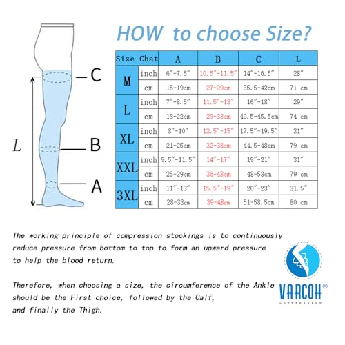 VARCOH Compression Socks for Women, Compression Tights, Compression  Leggings for Women, Medical Compression Stockings Best for DVT, Pregnancy