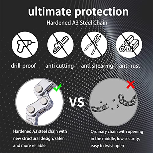 LEFELWEL Scooter Lock,Bike Chain Lock,Electric Scooter Locks Anti Theft for Electric Scooter Segway,Ninebot,Xiaomi, Razor and Bicycle Lock Cable Accessories, (LFW_LOCK)
