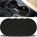 Lismore Heaven Car Cup Holder Coaster 4PCS Universal Non-Slip Cup Holders, Car Interior Accessories, Black