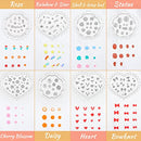 Zeyune Polymer Clay Earring Molds Flower Polymer Clay Molds Clay Cutters for Polymer Clay Jewelry Rose Mold Letter Daisy Leaf Heart Butterfly for Polymer Clay Earrings Jewelry Making