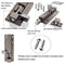 Zhi Jin 1Pc Thick Slide Barrel Door Bolt Latch Heavy Duty Gate Lock Security Guard Hardware
