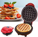 E Etron Mini Waffle Maker Non Stick Baking Pan Pancake Heating Breakfast Making Machine