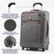 Travelpro Platinum Elite Softside Expandable Upright Luggage, Vintage Grey, Carry-On 22-Inch, Platinum Elite Softside Expandable Upright Luggage