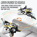 Akargol RC Plane 2.4Ghz Foam v17 Remote Control Airplanes - Helicopter Quadcopter for Adults and Kids, Spinning Drone, Gravity Sensing, Stunt Roll,Cool Light, 2 Battery, Gifts for Kids Boys