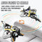 Akargol RC Plane 2.4Ghz Foam v17 Remote Control Airplanes - Helicopter Quadcopter for Adults and Kids, Spinning Drone, Gravity Sensing, Stunt Roll,Cool Light, 2 Battery, Gifts for Kids Boys