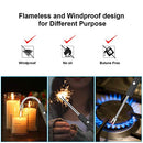 Candle Lighter, Upgraded USB Electric Lighter, Rechargeable Arc Lighter with LED Display Safety Switch, 360° Flexible Neck Flameless Grill Long Lighters for Camping Cooking BBQs Fireworks