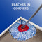 O-Cedar EasyWring RinseClean Microfiber Spin Mop & Bucket Floor Cleaning System with 3 Extra Refills, Grey, (169429)