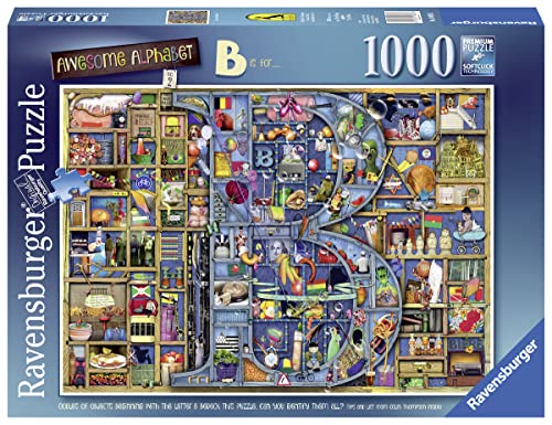 Ravensburger 19828 - Awesome Alphabet B Puzzle 1000pc Jigsaw Puzzle