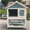 Flyline Garden Window Rabbit Hutch Bunny Guinea Pig Cage