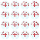 Acclaim Jumbo 6 cm England White Red Lawn Bowls Identification Stickers Markers 4 Full Sets Of 4 Self Adhesive